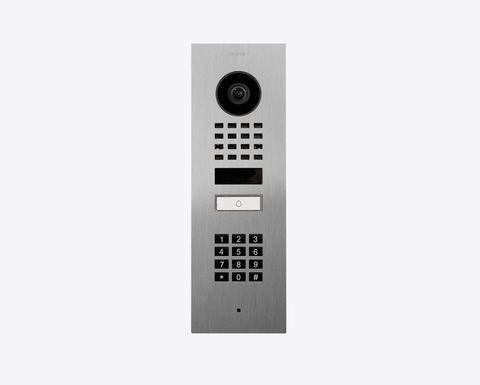 DoorBird IP Intercom Video Door Station D1101KV with Keypad, FLUSH MOUNT Stainless / PVD / PC finishes
