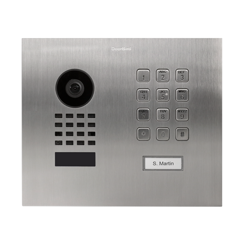 DoorBird IP Intercom Video Door Station D1101KH, Flush Mount with Keypad
