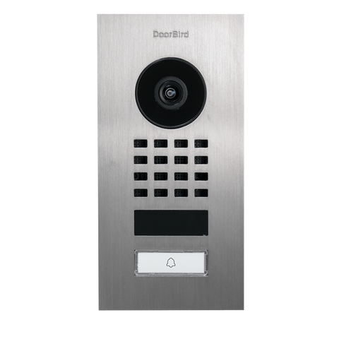 DoorBird IP Intercom Video Door Station D1101V, Flush Mount Stainless Steel Metallic Finish
