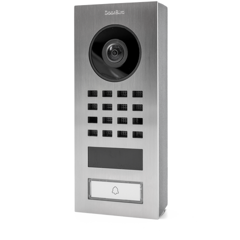 DoorBird IP Intercom Video Door Station D1101V, Surface Mount Stainless Steel Metallic Finish