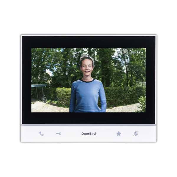 DoorBird A1103 IP Video Indoor Station – 7″ Touchscreen Monitor, WiFi & PoE, Smart Home Intercom Display