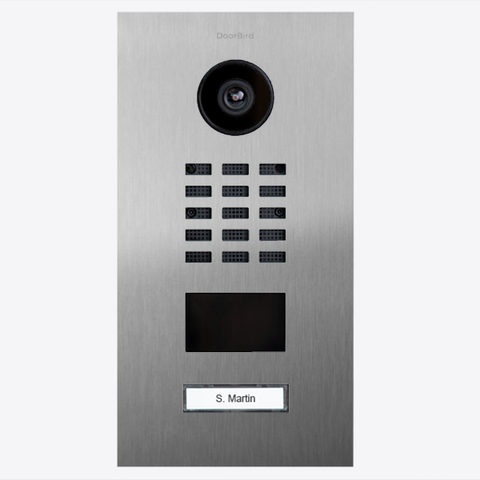 DoorBird IP Intercom Video Door Station D2201V | 5MP Camera | Flush or Surface backbox sold separately