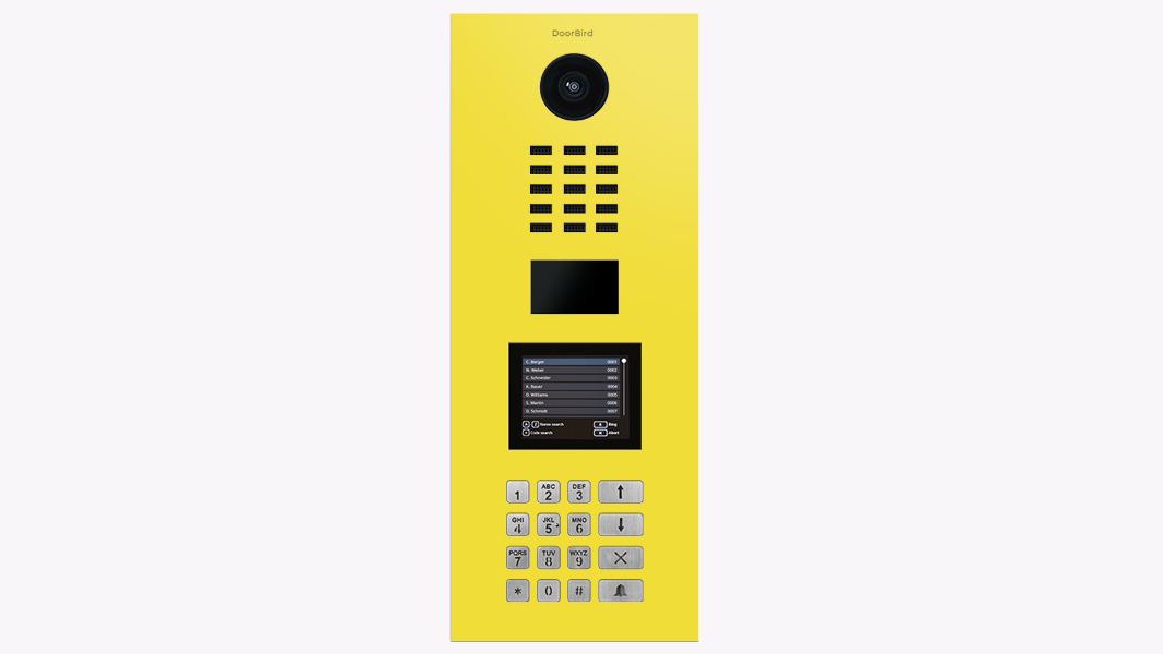 DoorBird IP Intercom Video Door Station D21DKV, Stainless Steel, Display Module, Keypad, RFID - Flush or Surface mount backbox sold separately