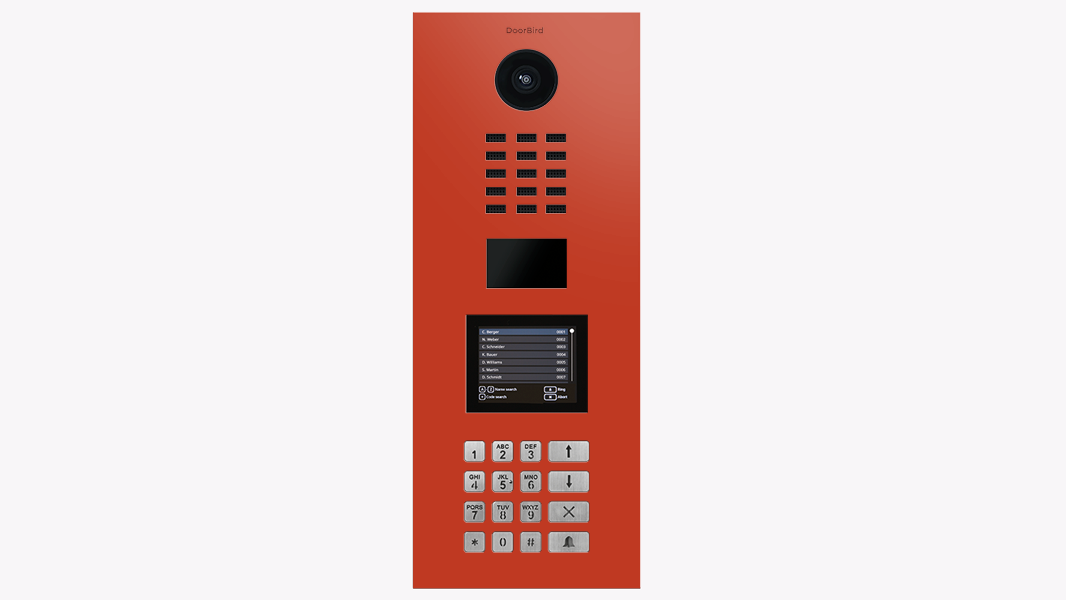 DoorBird IP Intercom Video Door Station D21DKV, Stainless Steel, Display Module, Keypad, RFID - Flush or Surface mount backbox sold separately
