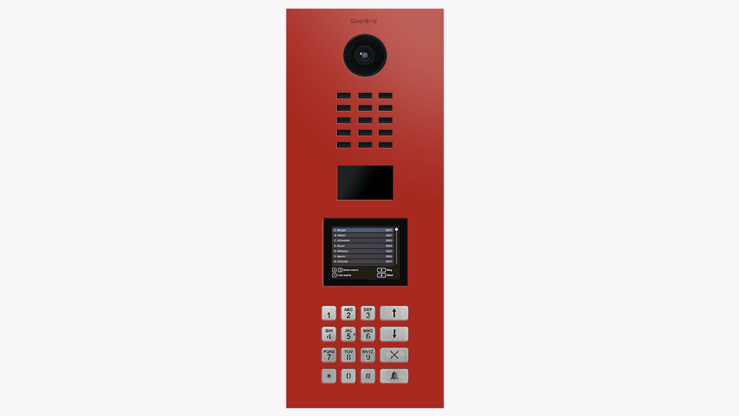 DoorBird IP Intercom Video Door Station D21DKV, Stainless Steel, Display Module, Keypad, RFID - Flush or Surface mount backbox sold separately