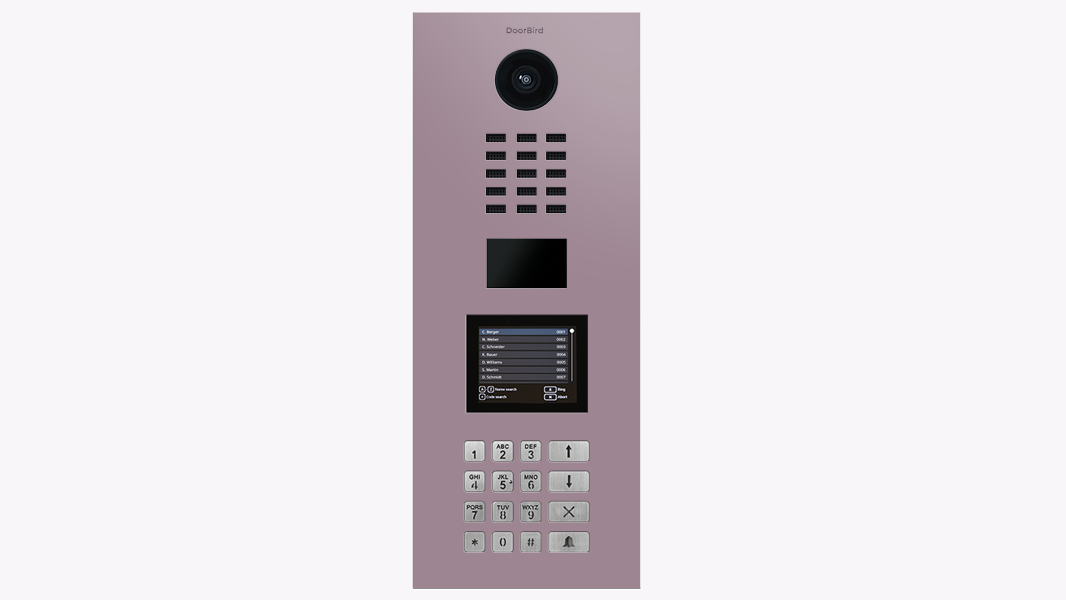 DoorBird IP Intercom Video Door Station D21DKV, Stainless Steel, Display Module, Keypad, RFID - Flush or Surface mount backbox sold separately