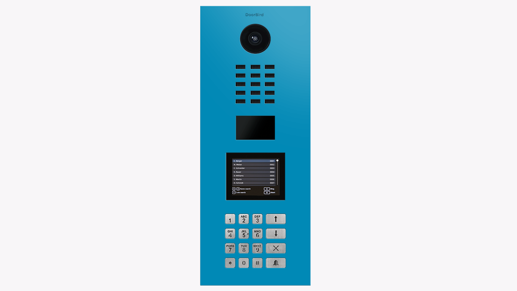 DoorBird IP Intercom Video Door Station D21DKV, Stainless Steel, Display Module, Keypad, RFID - Flush or Surface mount backbox sold separately