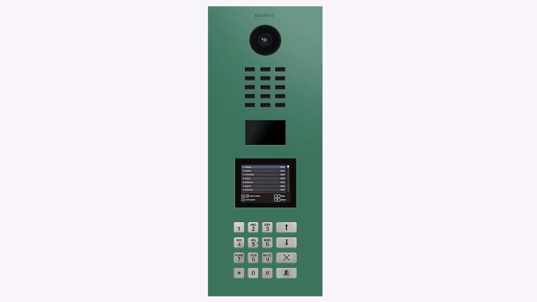 DoorBird IP Intercom Video Door Station D21DKV, Stainless Steel, Display Module, Keypad, RFID - Flush or Surface mount backbox sold separately