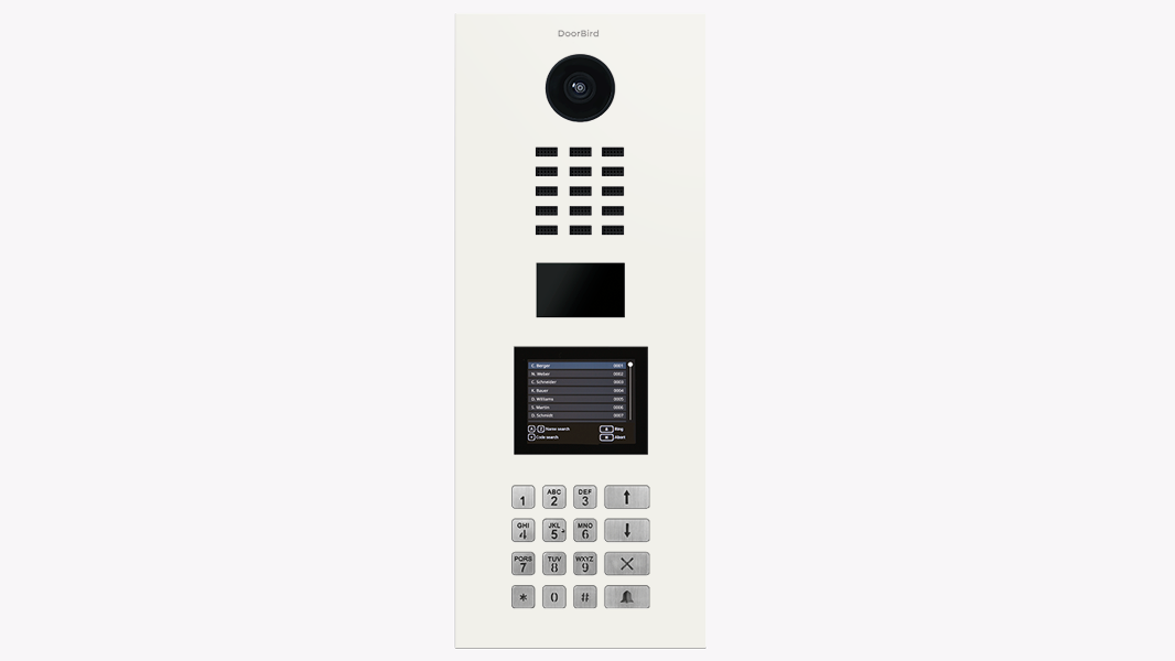 DoorBird IP Intercom Video Door Station D21DKV, Stainless Steel, Display Module, Keypad, RFID - Flush or Surface mount backbox sold separately
