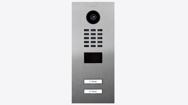 DoorBird IP Intercom Video Door Station D2202V with 2 x Call Buttons | 5MP Camera | Flush or Surface backbox sold separately