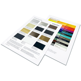 D21* Material and colour palette selection sheet