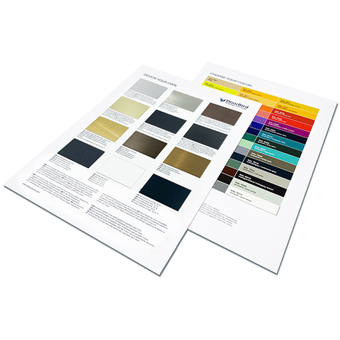 D21* Material and colour palette selection sheet