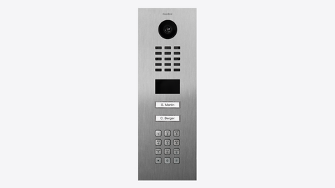 DoorBird IP Intercom Video Door Station D2202KV with Keypad and 2 x Call Buttons | 5MP Camera | Flush or Surface backbox sold separately