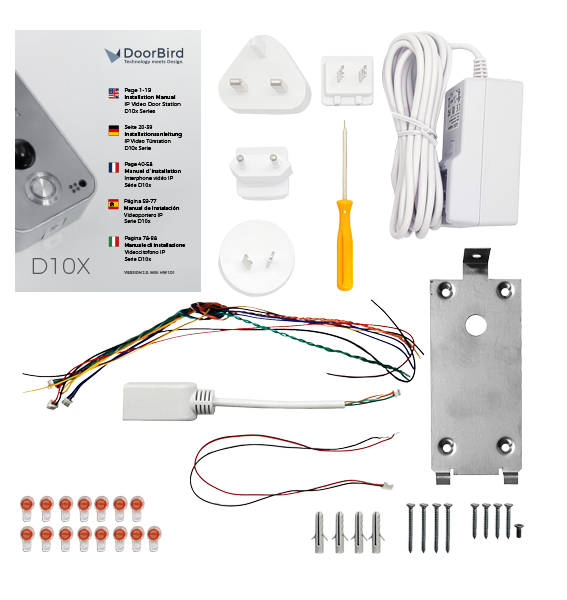 Replacement mounting kit for DoorBird IP Video Door Station D10x Series