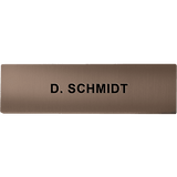 DoorBird D21x video door station cover for call button - Engraved - Metal Finish
