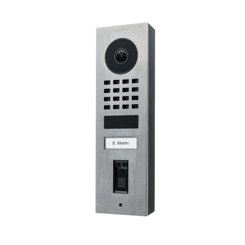 DoorBird IP Intercom Video Door Station Doorbell D1101FV, Surface Mount Stainless Steel Metallic Finish
