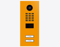 DoorBird Multi-Dwelling IP Intercom Video Door Station D2102V - 2 Call Buttons - Metal Finish - Flush backbox and Surface backbox sold separately