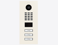 DoorBird Multi-Dwelling IP Intercom Video Door Station D2103V - 3 Call Buttons - Metal Finish