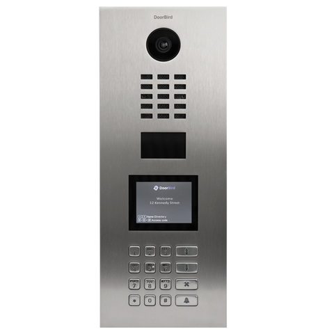 DoorBird IP Intercom Video Door Station D21DKV, Stainless Steel, Display  Module, Keypad, RFID Flush or Surface mount backbox sold separately